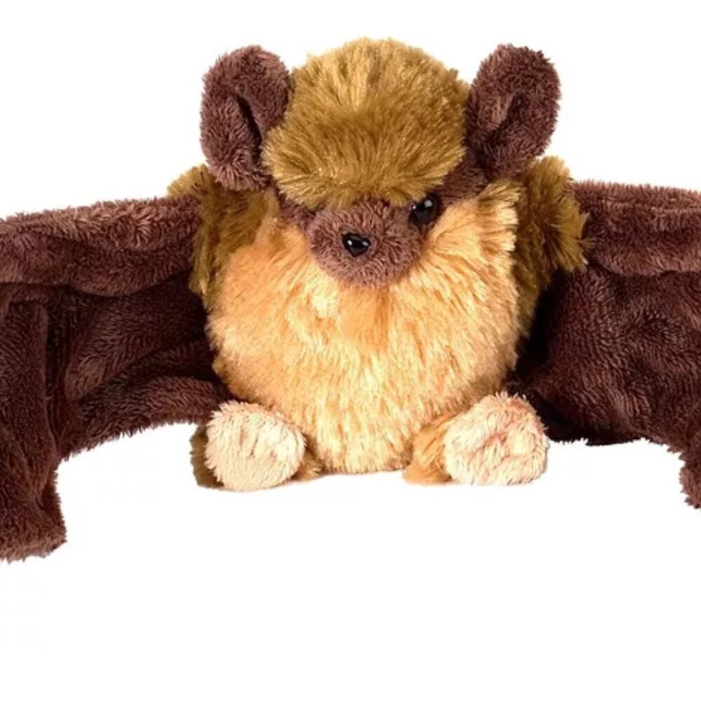 NEW Wild Republic Cuddlekins 8" Brown Bat Plush Toy Stuffed Animal